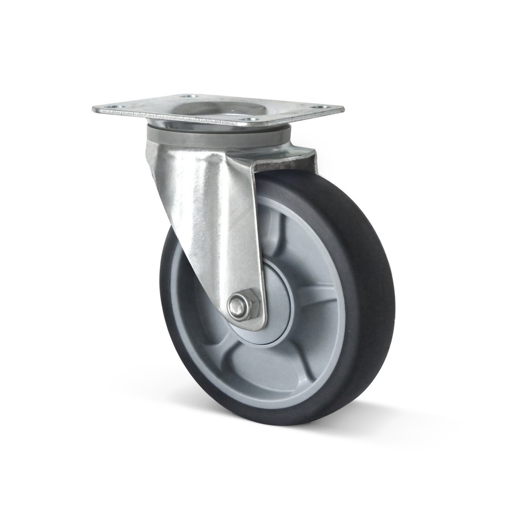 Productafbeelding nr. 1: Zwenkwiel TPE, niet strepend, Øxb 125 x 35 mm, capaciteit 160 kg