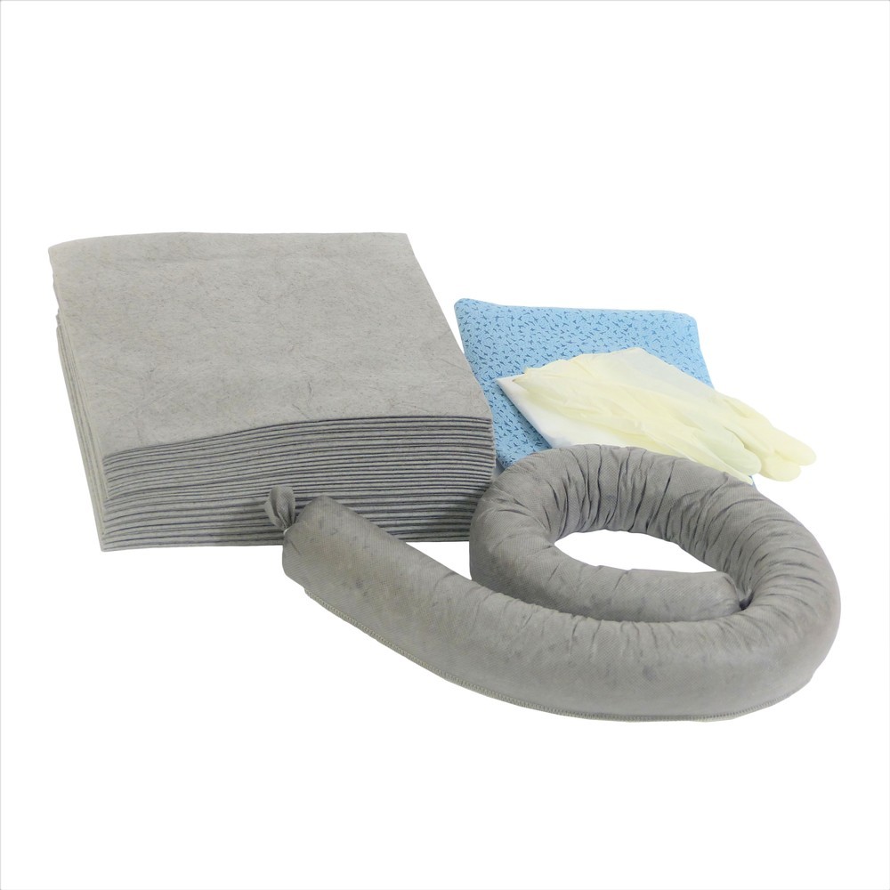 Produktabbildung Nr. 2: Noodpakket in pvc-tas, universeel, absorptievermogen 20 l, grijs
