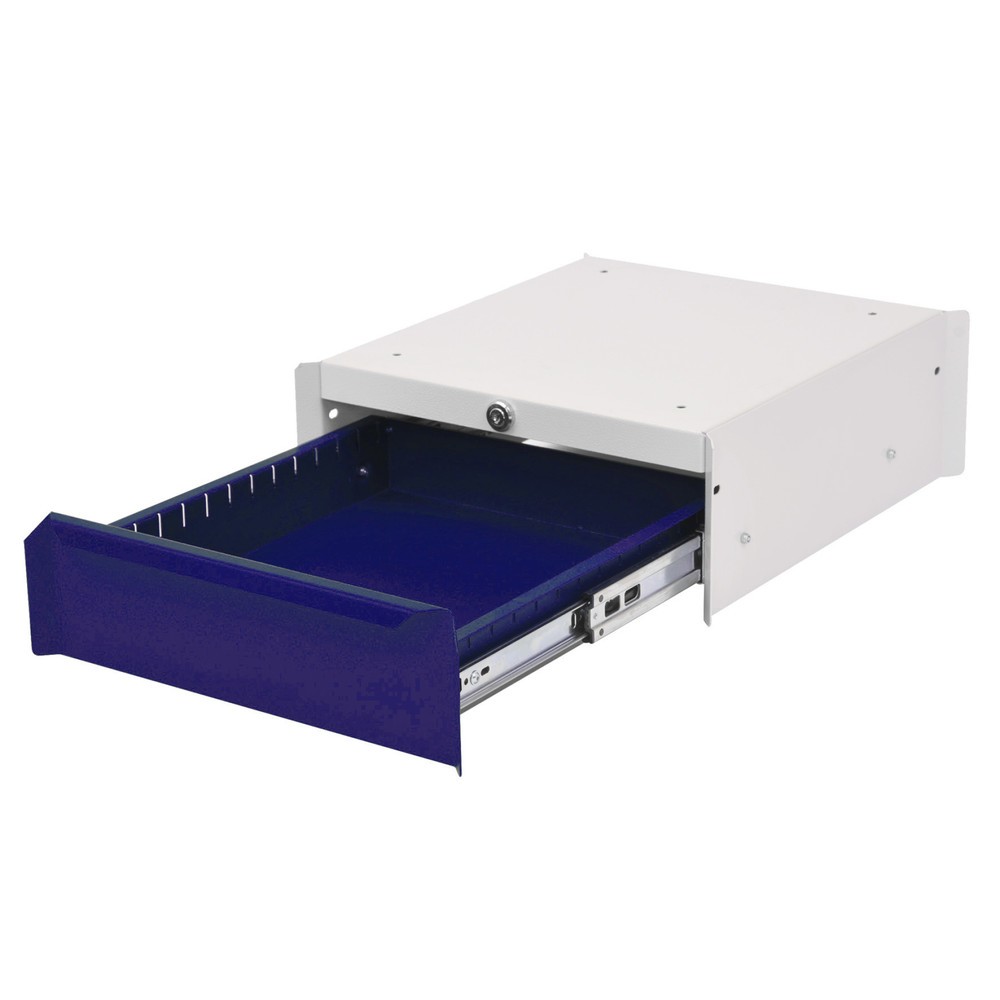 Produktabbildung Nr. 1: Onderbouwkast met 1 lade voor werkpleksysteem tafel, hxbxd 140 x 370 x 400 mm, kobaltblauw