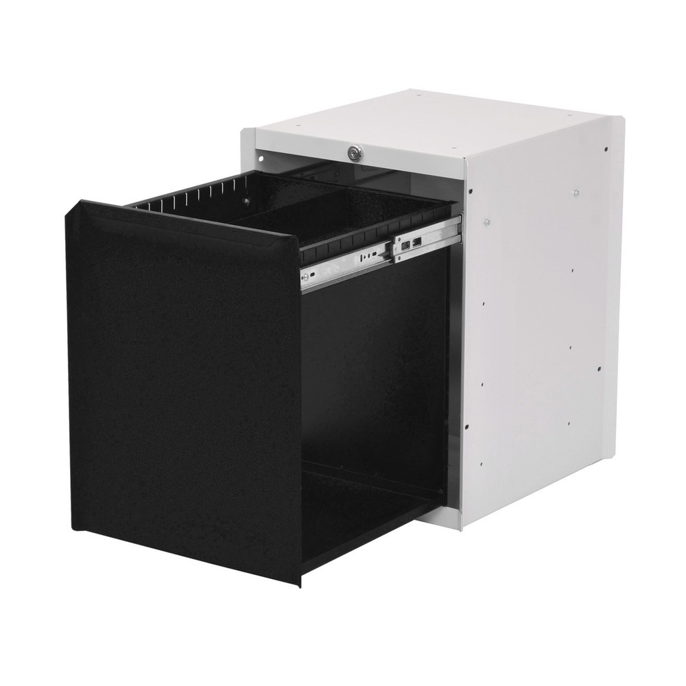 Produktabbildung Nr. 1: Onderbouwkast met 1 lade voor werkpleksysteem tafel, hxbxd 500 x 370 x 400 mm, diepzwart