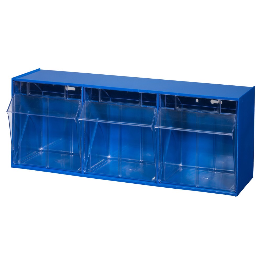 Produktabbildung Nr. 1: Opbergsysteem met kantelbakken Allit, 3 bakken, blauw