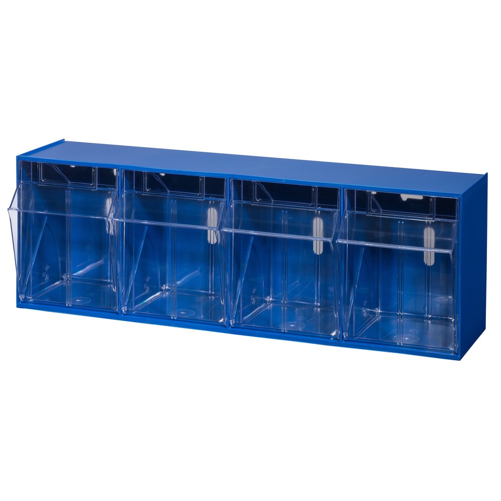 Produktabbildung Nr. 1: Opbergsysteem met kantelbakken Allit, 4 bakken, blauw