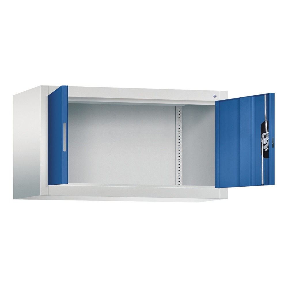 Productafbeelding nr. 2: Bijzetkast C+P, hxbxd 500 x 930 x 400 mm, lichtgrijs, gentiaanblauw