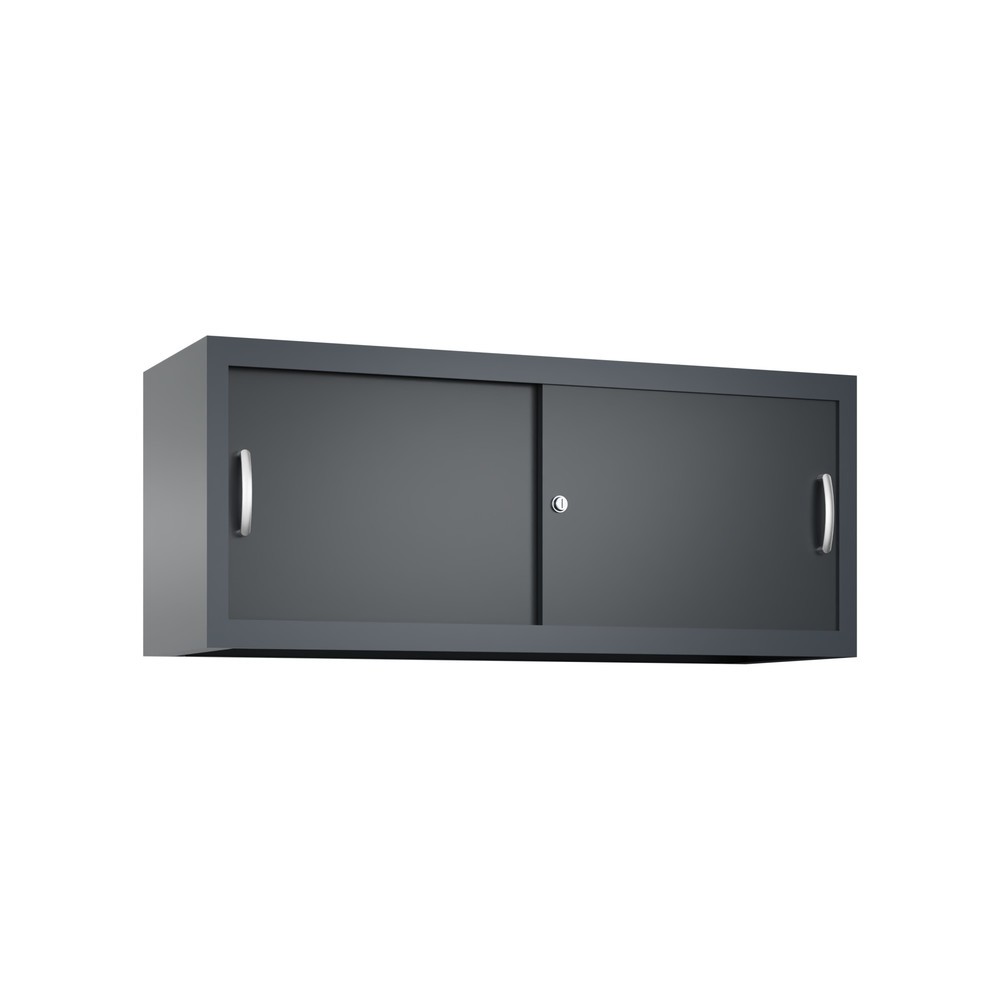 Produktabbildung Nr. 1: Opzetkast voor werkplaatsschuifdeurkast C+P, hxbxd 500 x 1.200 x 400 mm, antracietgrijs, zwartgrijs