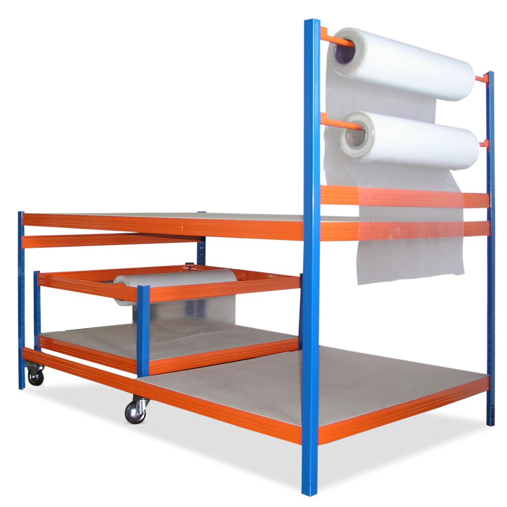 Productafbeelding nr. 1: Paktafelstation BASIC met rolhouder, draagvermogen 300 kg