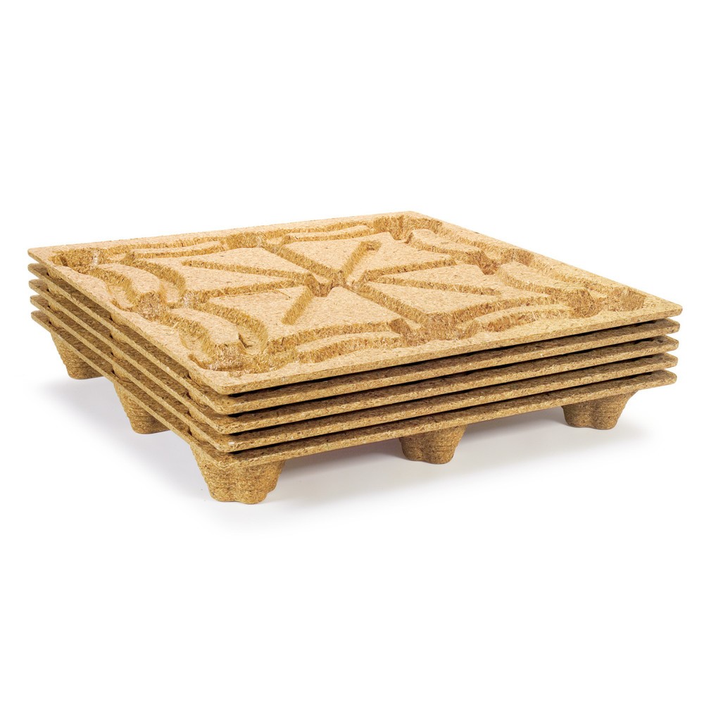 Produktabbildung Nr. 5: Palette en bois pressé, format CONTAINER, L x l 1 140 x 1 140 mm, capacité de charge dyn. 900 kg, 9 pieds