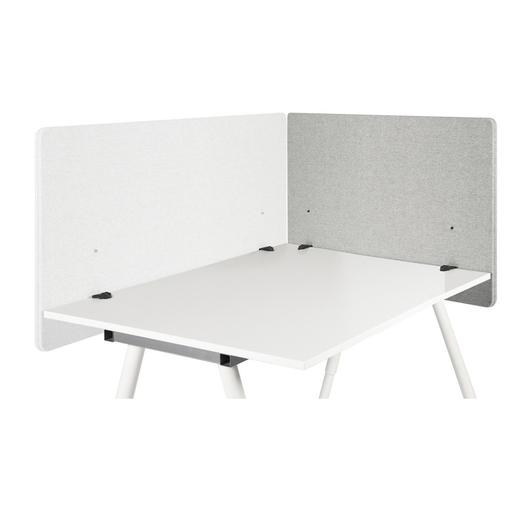 Produktabbildung Nr. 3: Paroi de séparation acoustique de bureau hjh FLEXMIUT D SIDE D 80 cm, gris clair