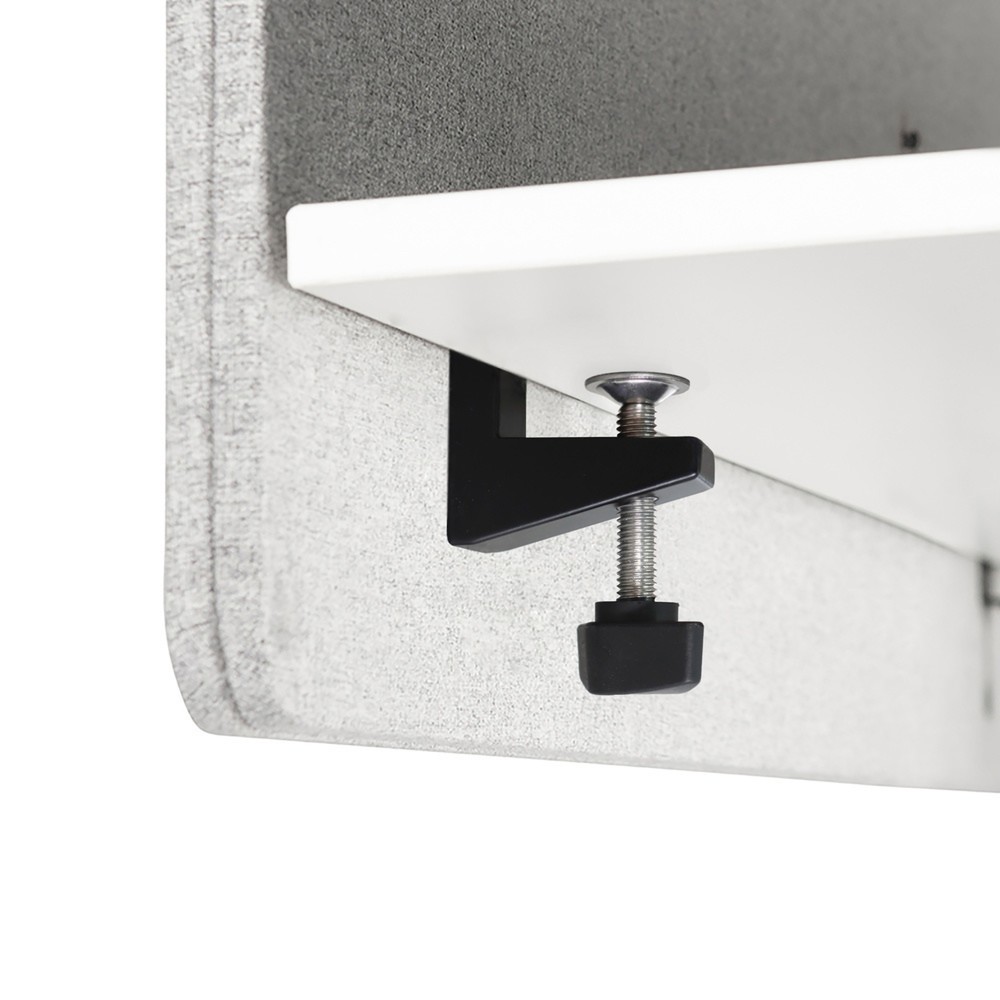 Produktabbildung Nr. 4: Paroi de séparation acoustique de bureau hjh FLEXMIUT D SIDE D 80 cm, gris clair