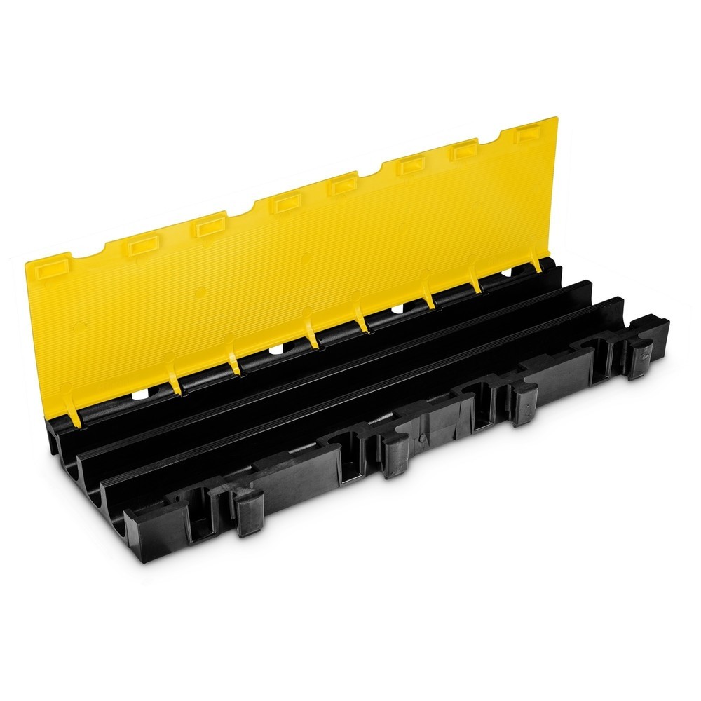Produktabbildung Nr. 6: Partie centrale du passage de câbles Defender® MIDI 3 2D by Adam Hall, 3 canaux, noire/jaune