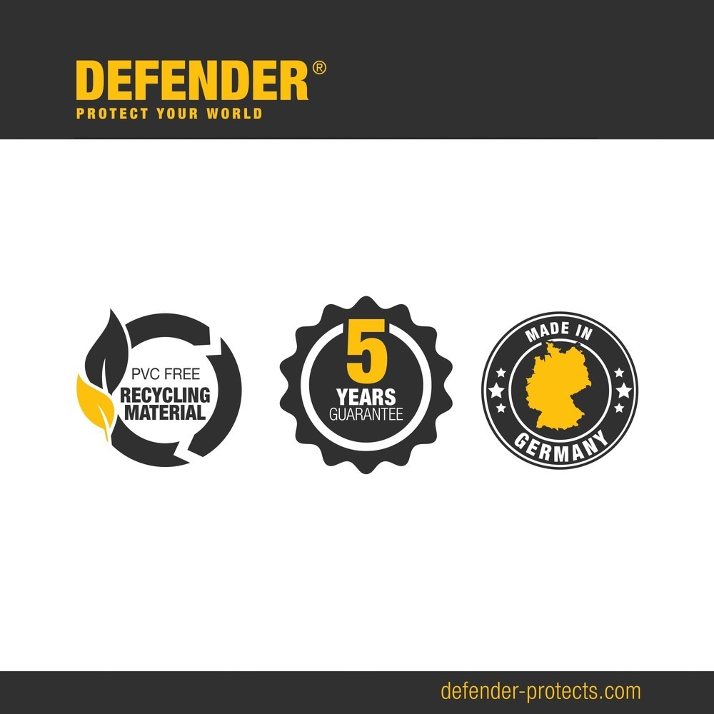 Produktabbildung Nr. 2: Passage de câbles Defender® OFFICE by Adam Hall, incurvation de 90°, 4 canaux, jaune