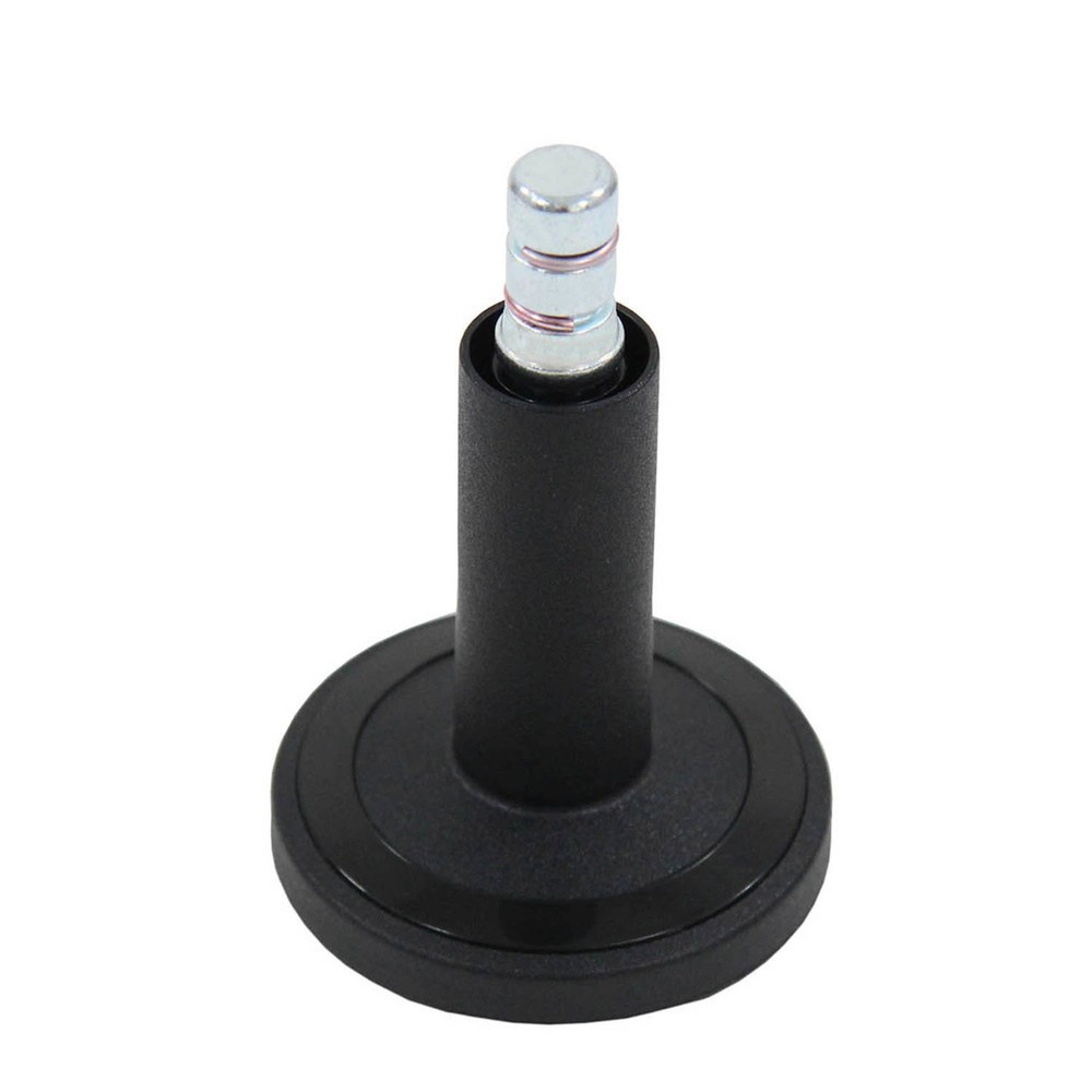N° de l'image du produit 2 : 5x patins de sol hjh OFFICE STATO-M tige 11 mm / 60 mm pieds avec feutre, (lot de 5), noir