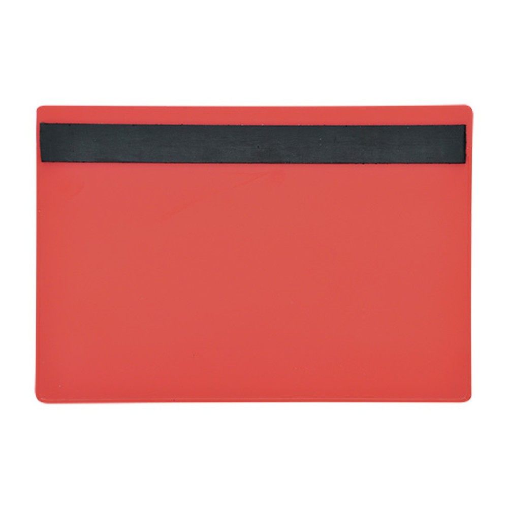 Produktabbildung Nr. 2: Poches magnétiques, DIN A6 paysage, insertion par en haut, 50 pcs/UV, rouges