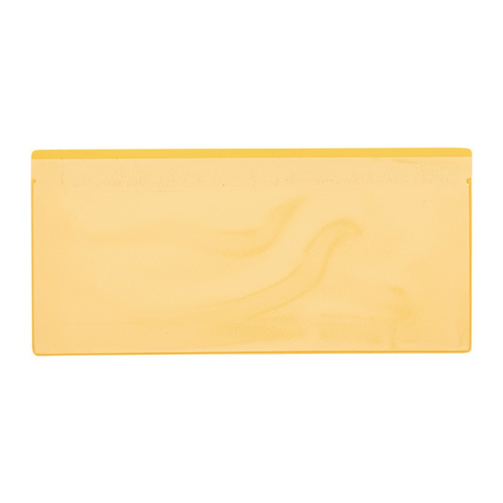 Produktabbildung Nr. 1: Poches magnétiques, DIN 1/3 A4 paysage, insertion par en haut, 50 pcs/UV, jaunes