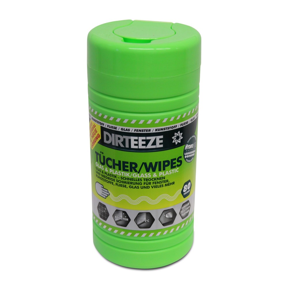 Productafbeelding nr. 1: Poetsdoekjes voor glas, kunststof + keramiek, geïmpregneerd, HxB 250 x 200 mm, wit