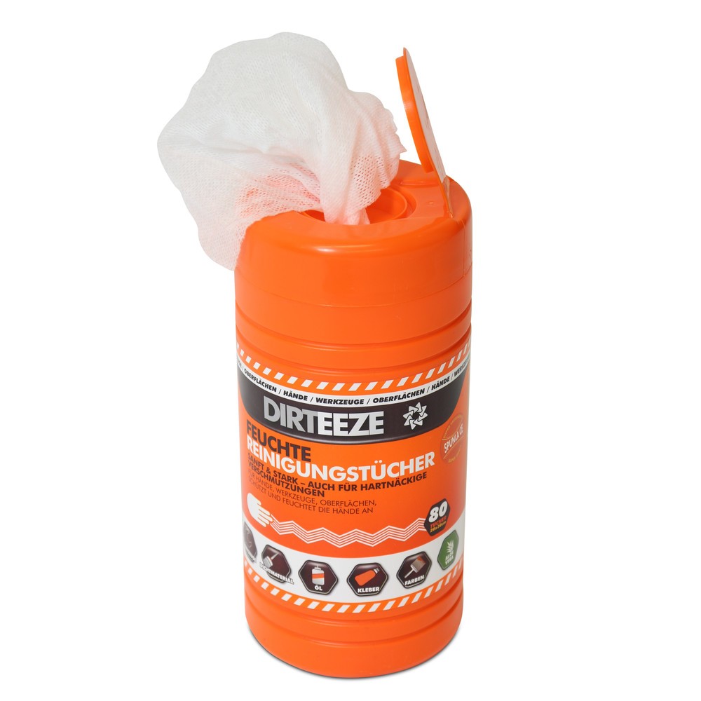 Productafbeelding nr. 2: Poetsdoekjes voor olie, verf, lijm + smeervet, geïmpregneerd