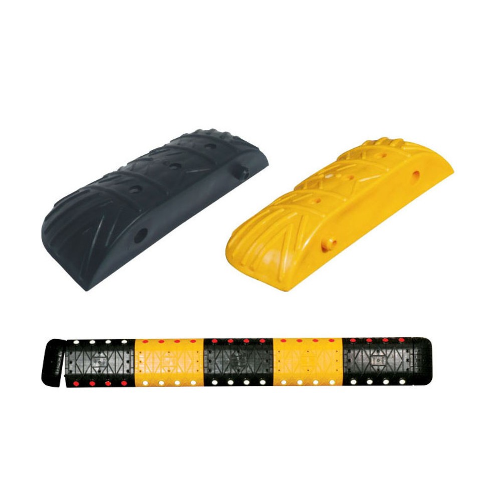 Product afbeelding: Verkeersdrempel van PP, < 10 km/u, afsluitelement, zwart