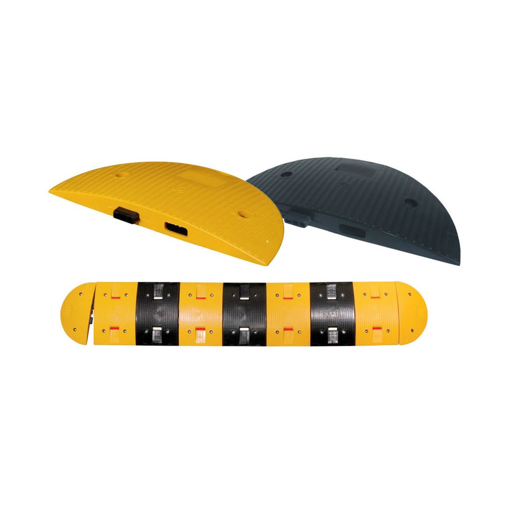 Product afbeelding: Verkeersdrempel van PP, bekleed met PVC, < 40 km/u, afsluitelement, geel