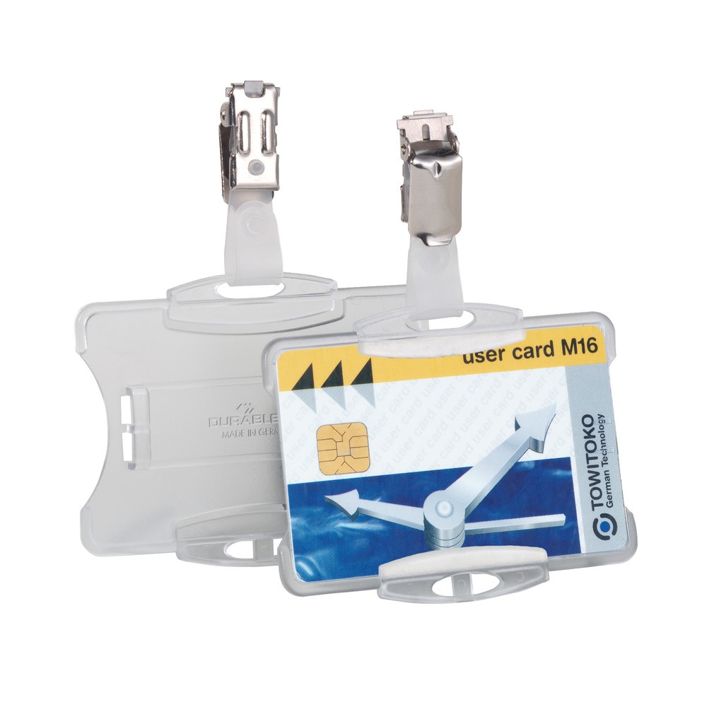 Produktabbildung Nr. 2: Porte-badge DURABLE pour une carte d’entreprise, avec clip