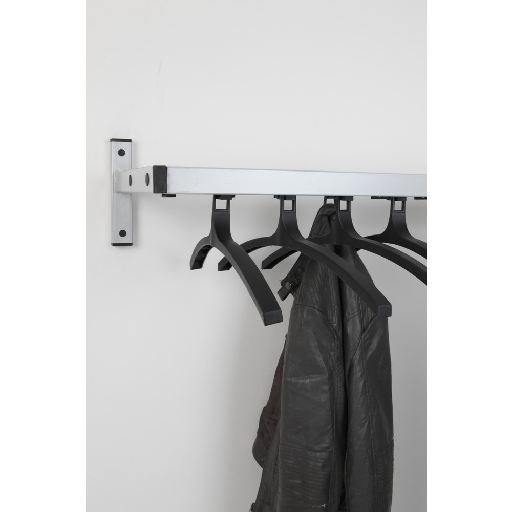 N° de l'image du produit 3 : Portemanteau mural Safe, à visser, gris, 19 crochets