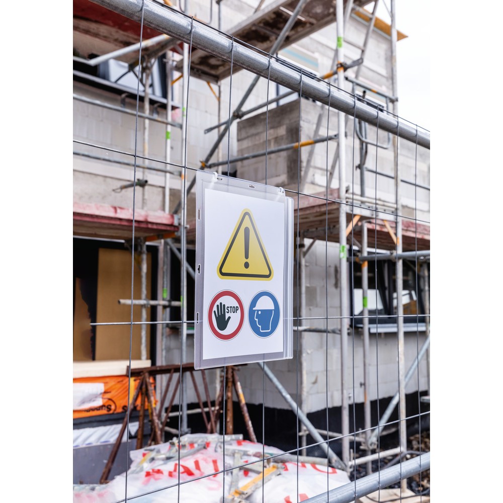 Productafbeelding nr. 2: Posterhoes DURABLE, waterdicht, A4, met kabelbinders