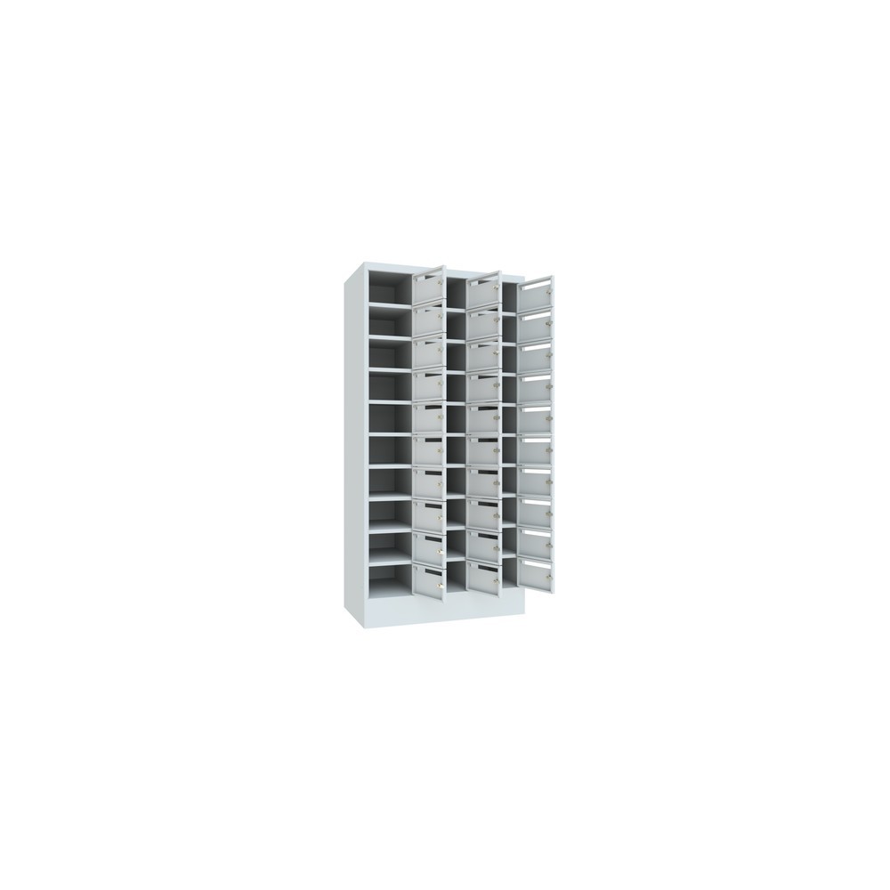 Productafbeelding nr. 4: Postsorteerkast PAVOY, 3x 10 vakken, hxbxd 1.850 x 930 x 500 mm, lichtgrijs, lichtgrijs