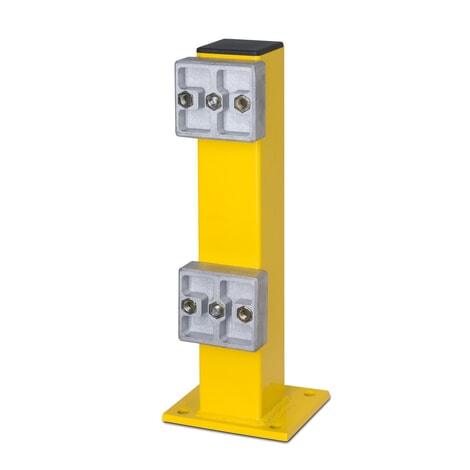 N° de l'image du produit 1 : Poteau pour glissière de protection à profilé en C, pour l’intérieur, hauteur 465 mm