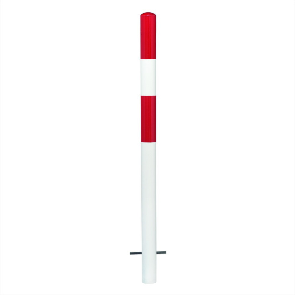 Produktabbildung Nr. 1: Potelet MORAVIA MORION, fixe, tube rond Ø 76 mm, revêtement en plastique, à bétonner, sans œillet pour chaîne