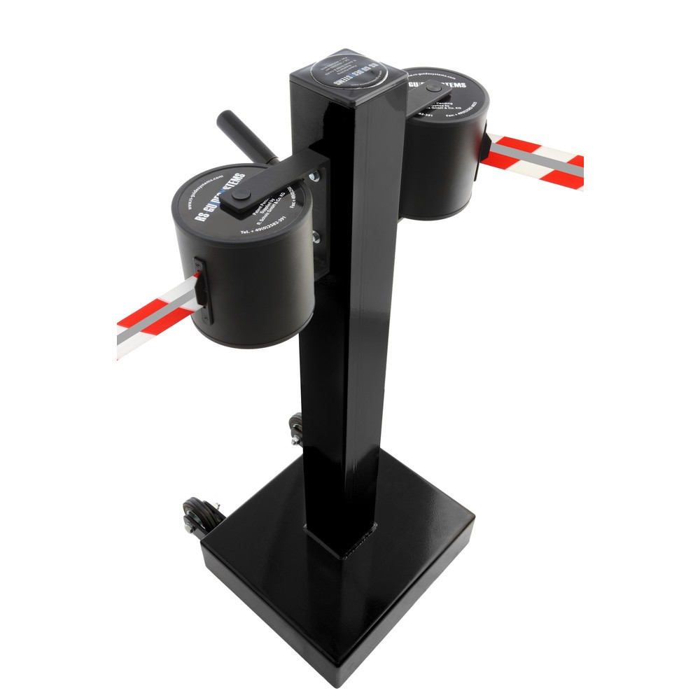 Produktabbildung Nr. 3: Potelet de délimitation RS-GUIDESYSTEMS® GLA 2000-J REFLECTO, longueur 2x 18 m, largeur 50 mm, potelet noir, sangle noir/jaune