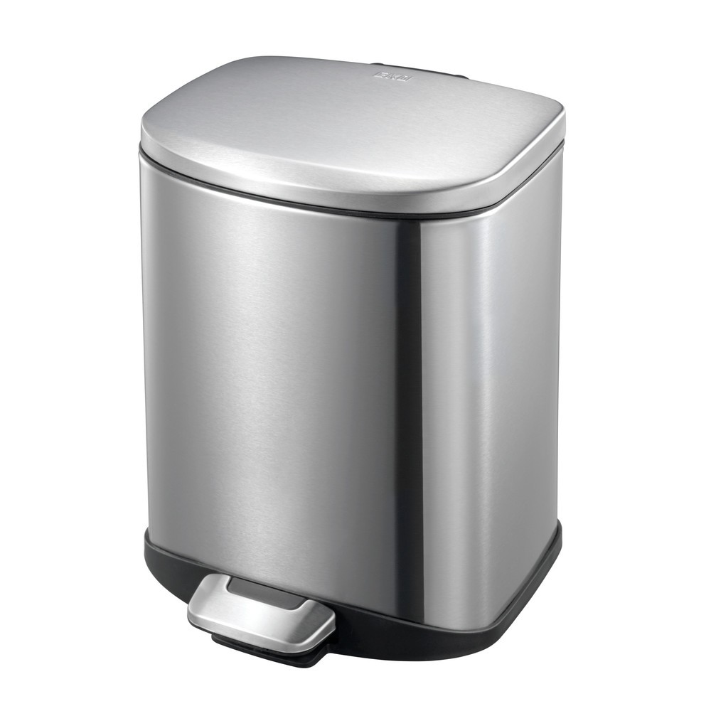 Produktabbildung Nr. 1: Poubelle à pédale Della, 6 l, acier inoxydable mat