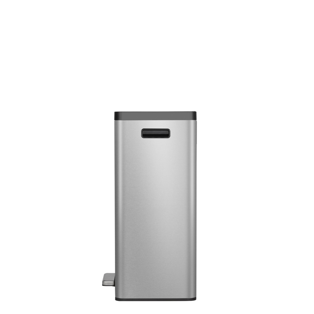 Produktabbildung Nr. 6: Poubelle à pédale EcoCasa 2 EKO, 2 x 20 litres, acier inoxydable mat
