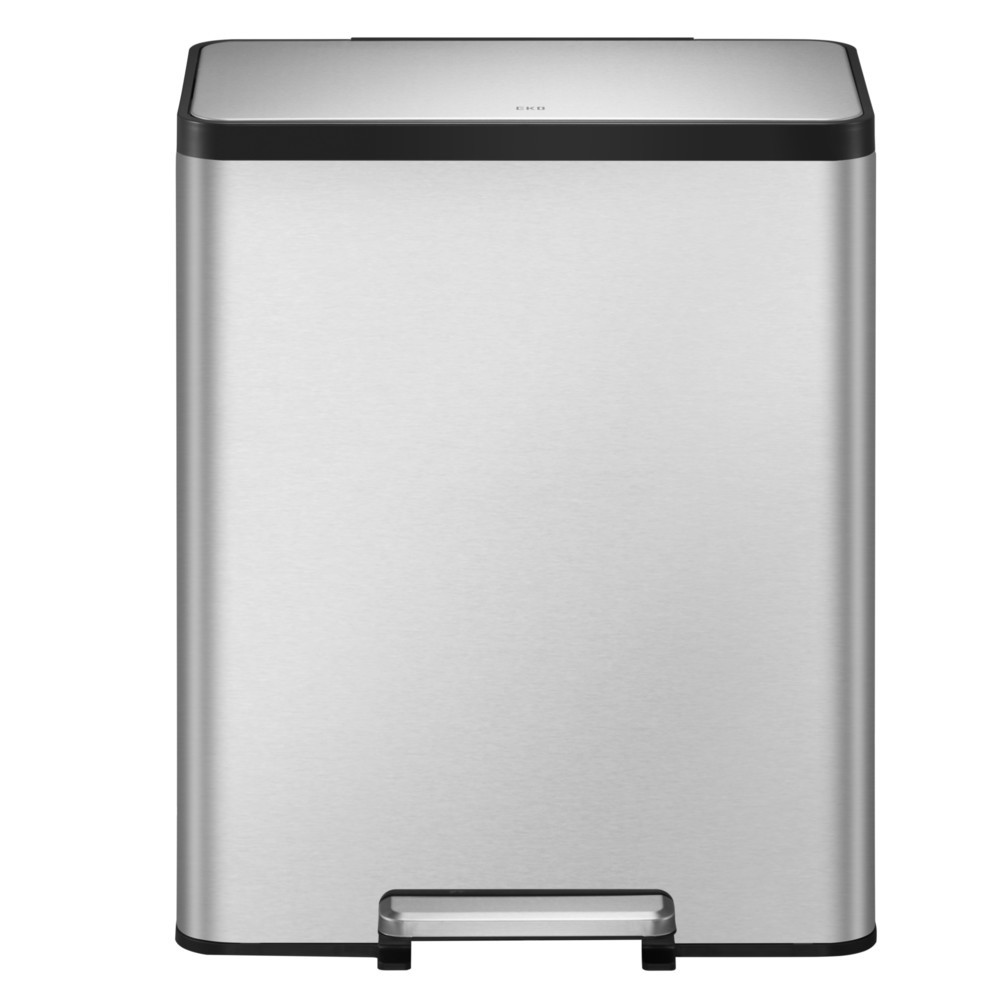 Produktabbildung Nr. 4: Poubelle à pédale EcoCasa 2 EKO, 2 x 30 litres, acier inoxydable mat