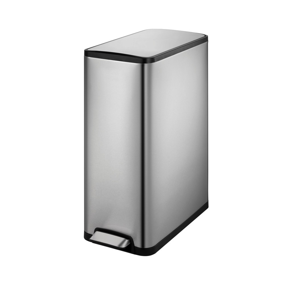 Produktabbildung Nr. 1: Poubelle à pédale Ecoslim EKO, 45 litres, acier inoxydable mat