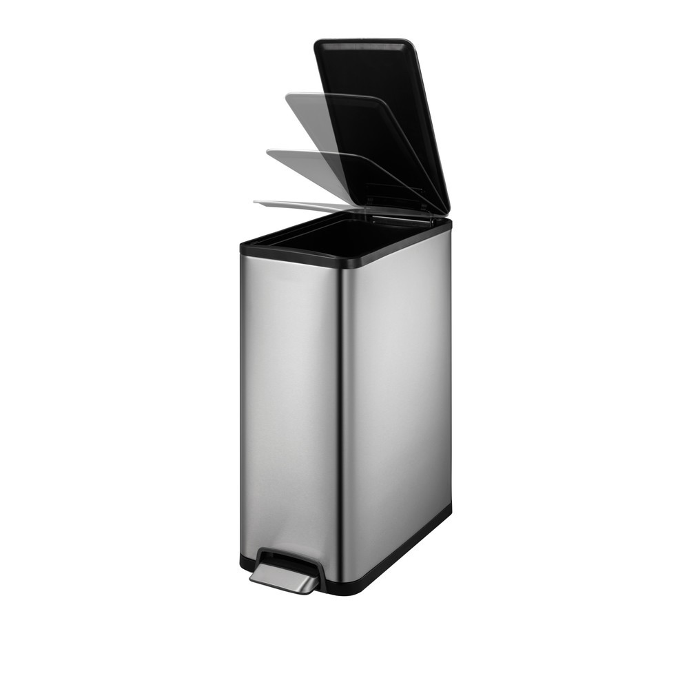 Produktabbildung Nr. 4: Poubelle à pédale Ecoslim EKO, 45 litres, acier inoxydable mat