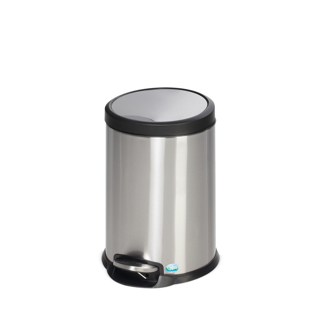 Produktabbildung Nr. 1: Poubelle à pédale en acier inoxydable, 20 litres, mate
