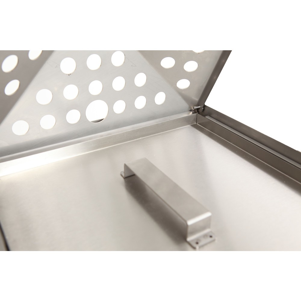 Produktabbildung Nr. 6: Poubelle-cendrier Pyramide, carrée, contenant de base en acier inoxydable, 70 litres