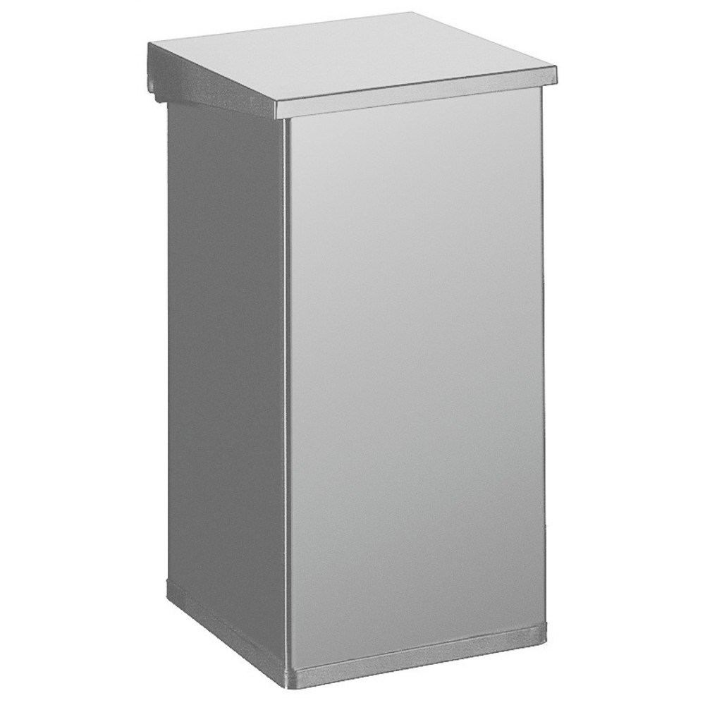 Illustration du produit: Poubelle Lift CARRO avec système d’amortissement, 55 litres, en aluminium, gris aluminium