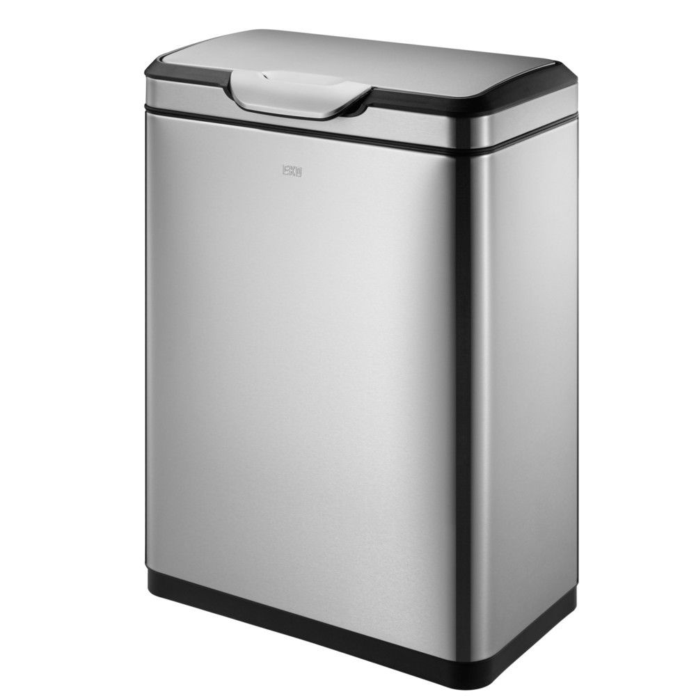 Illustration du produit: Poubelle Touch Pro EKO, 2 x 20 litres, acier inoxydable mat