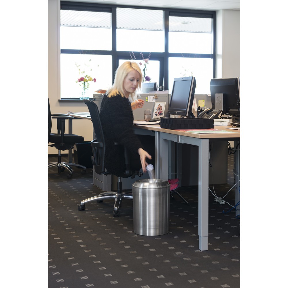 Produktabbildung Nr. 2: Prullenbak VB-FR, zelfdovend, van aluminium, 20 liter