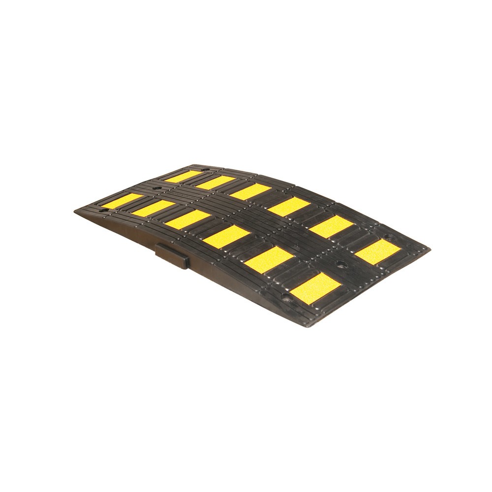 Produktabbildung Nr. 1: Ralentisseur SafeRide®, < 20 km/h, élément de base, hauteur de construction 75 mm, noir/jaune