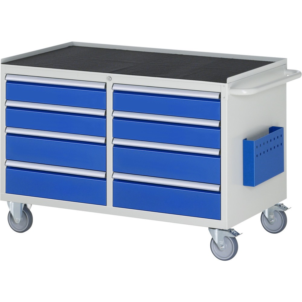 Produktabbildung Nr. 1: RAU Chariot de montage Série 7000, HxlxP 795 x 1 145 x 650 mm, 8 tiroirs, plan de travail en métal, capacité de charge des tiroirs 100 kg