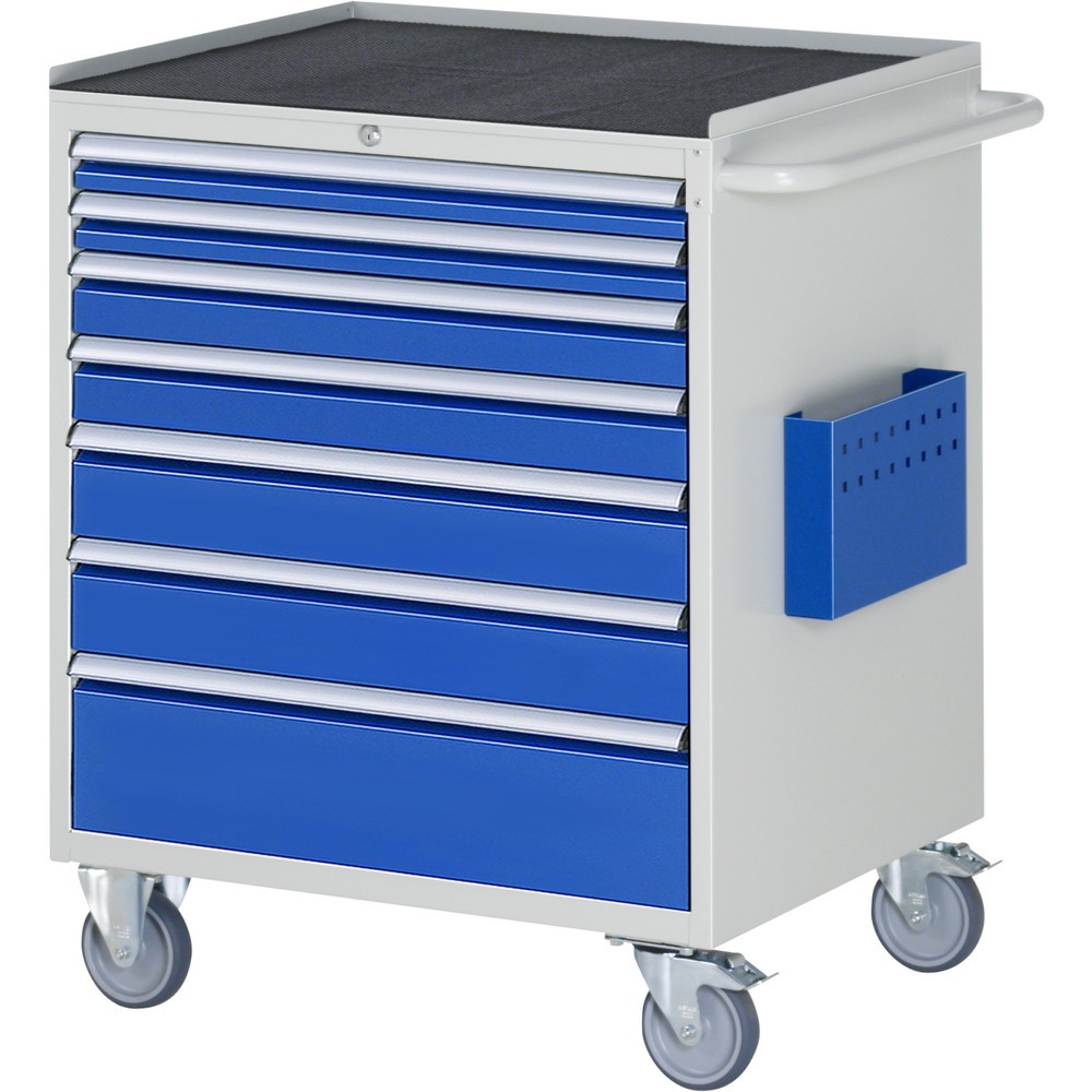 Produktabbildung Nr. 1: RAU chariot de montage Série 7000, HxlxP 975 x 770 x 650 mm, 7 tiroirs 2 x 60, 2 x 90, 2 x 120, 1 x 180 mm, plan de travail en métal