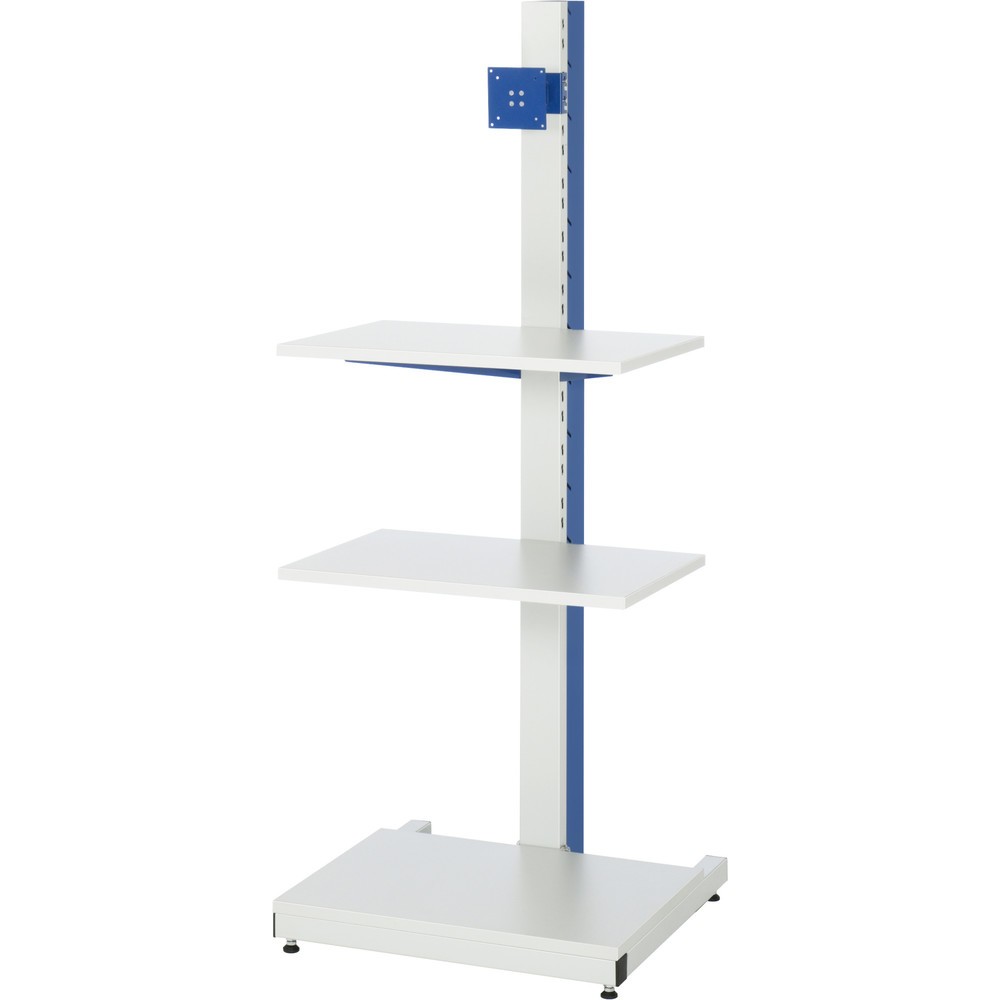 Produktabbildung Nr. 1: RAU Colonne porte-PC, HxlxP 1 680 x 650 x 650 mm, avec support pour écran plat