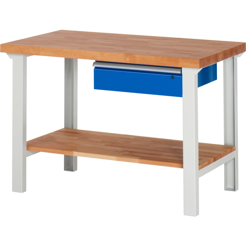 Produktabbildung Nr. 1: RAU Établi série 7000, 1 tablette en hêtre massif, HxlxP 840 x 1 250 x 700 mm, 1 tiroir 1 x 150 mm