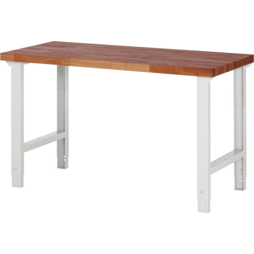 Produktabbildung Nr. 1: RAU Établi lourd RAU série 7000, plateau de travail en hêtre rouge massif, HxlxP 790-1 140 x 1 500 x 700 mm