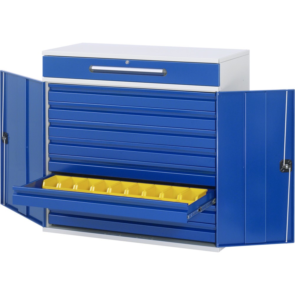 N° de l'image du produit 1 : RAU Pupitre, HxlxP 1 060 x 1 100 x 520 mm, tiroirs 8 x 80, 1 x 120 mm