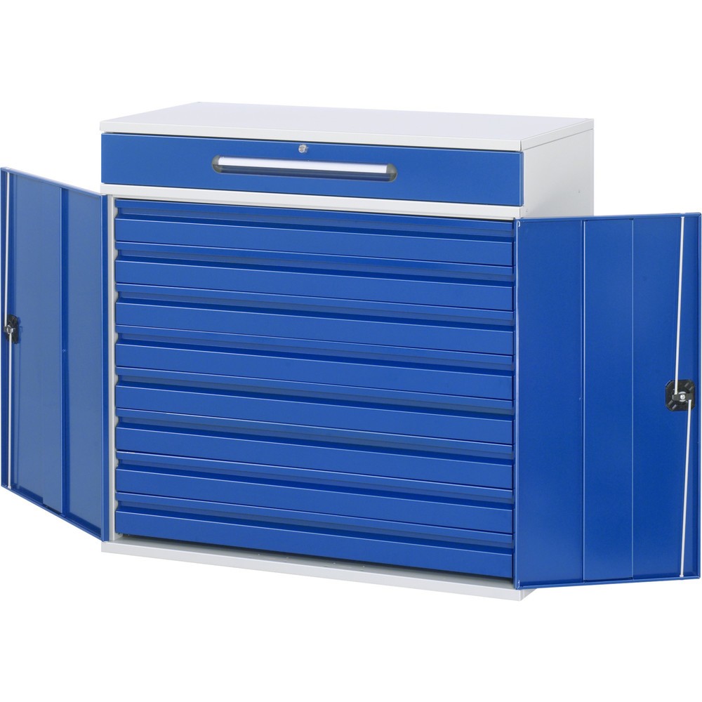N° de l'image du produit 4 : RAU Pupitre, HxlxP 1 060 x 1 100 x 520 mm, tiroirs 8 x 80, 1 x 120 mm