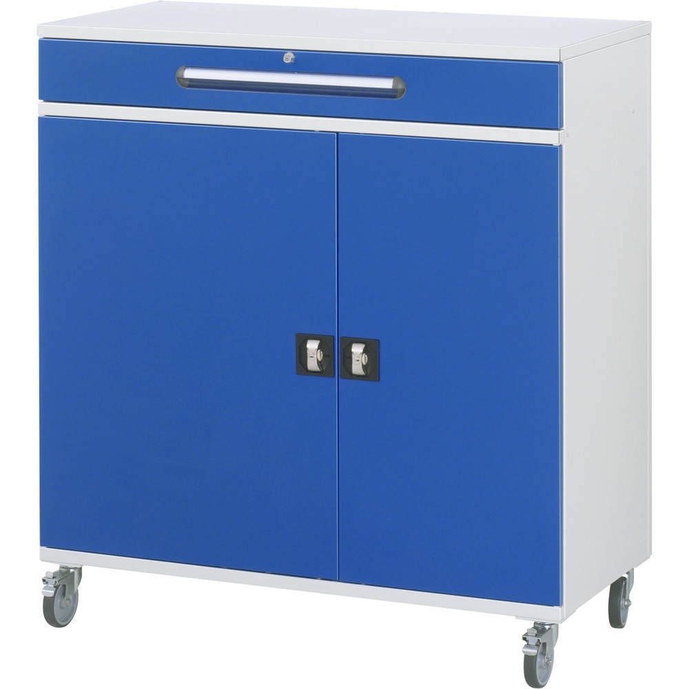 N° de l'image du produit 2 : RAU Pupitre mobile, HxlxP 1 185 x 1 100 x 520 mm, tiroirs 16 x 80, 1 x 120 mm