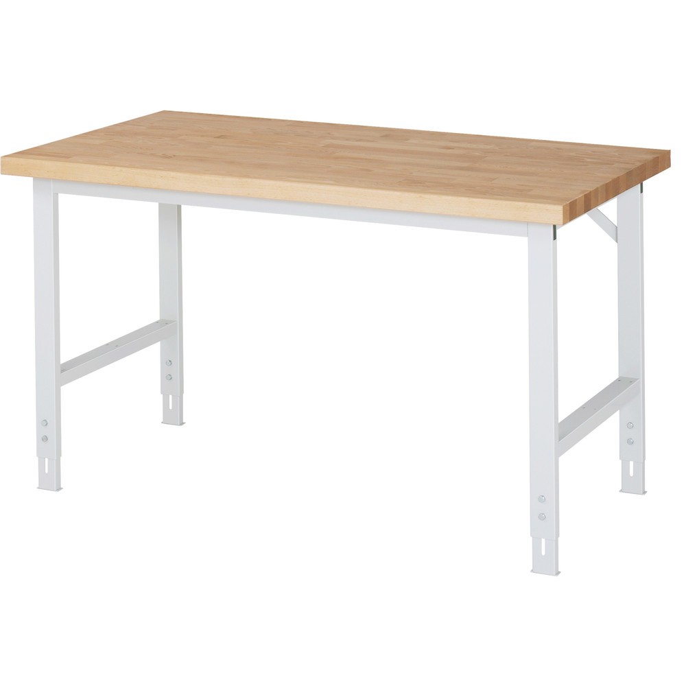 Produktabbildung Nr. 1: RAU Table de travail réglable en hauteur Série TOM, HxlxP 780-1 100 x 1 500 x 700 mm, placage hêtre