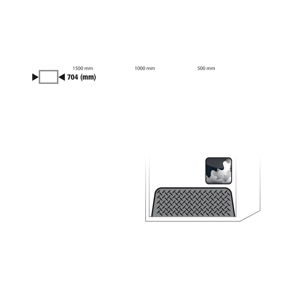 Product afbeelding: Rolklep voor kast voor gasflessen, hxbxd 2150 x 1.000 x 400 mm