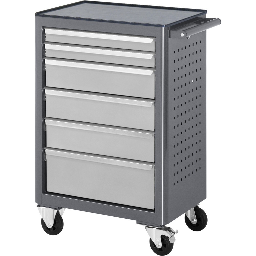 Produktabbildung Nr. 1: Rolwerkbank RAU serie adlatus, hxbxd 950 x 675 x 450 mm, 6 lades 2 x 65, 3 x 125, 1 x 90 mm, ABS werkblad